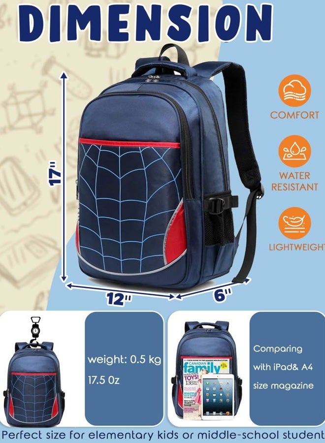 BLUEFAIRY Boys Backpack for Kids Elementary School Bags Durable Kindergarten Bookbags (Royal Blue), Royal Blue, One_Size, Laptop - Image 2