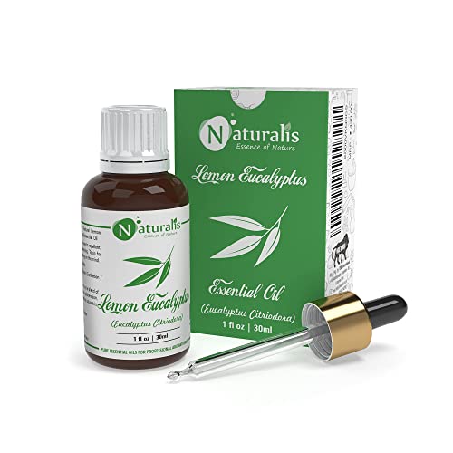 Naturalis Lemon Eucalyptus Oil - Eucalyptus Citriodora Essential Oil for Aromatherapy, Relaxation, Skin Nourishment - Natural & Organic Mosquito Repellent - 30ml - Image 1