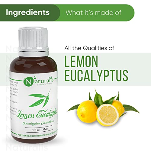 Naturalis Lemon Eucalyptus Oil - Eucalyptus Citriodora Essential Oil for Aromatherapy, Relaxation, Skin Nourishment - Natural & Organic Mosquito Repellent - 30ml - Image 3