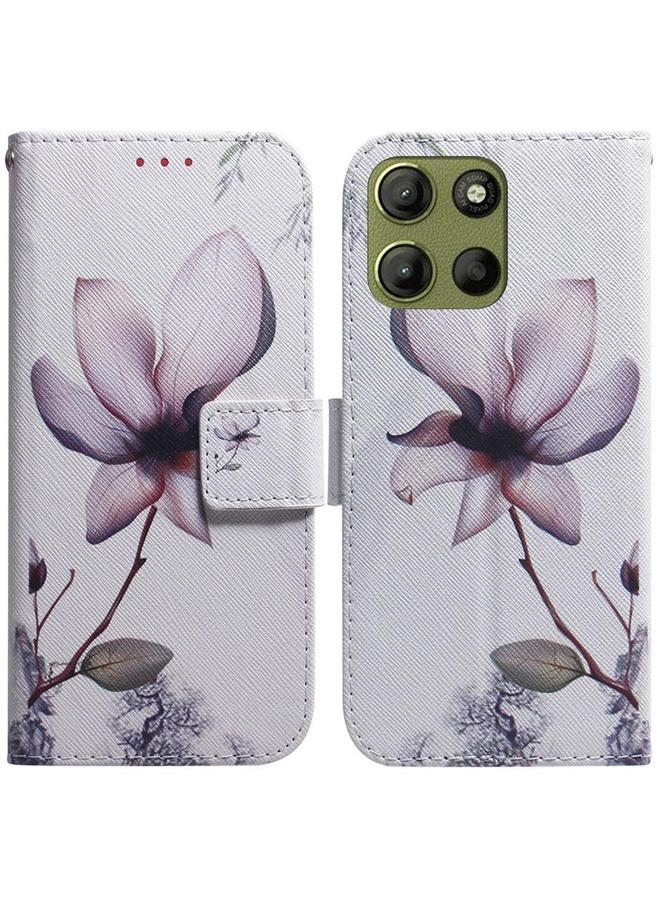 erorex Case For Motorola Moto G15 Coloured Drawing Flip Leather Phone Case - Image 1