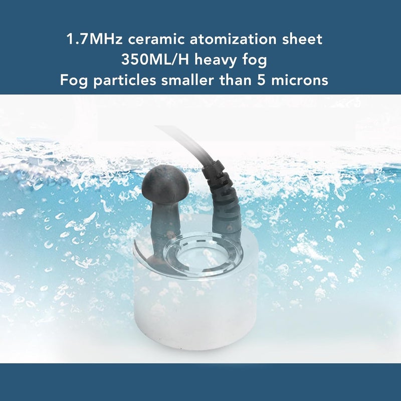 Ultrasonic Copper Mist Maker with High Fog Output for Home Comfortably Moist Indoor Atmosphere Landscape for Pond DC24V 650mA - Image 5