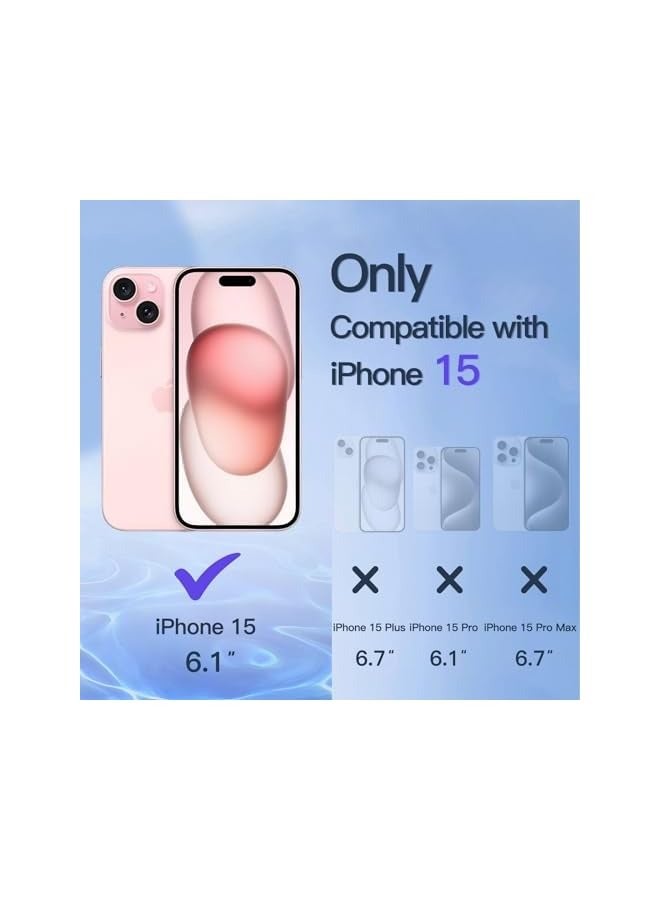 JETech Privacy Full Coverage Screen Protector for iPhone 15 6.1-Inch, Black Edge Anti-Spy Tempered Glass Film with Easy Installation Tool, Case-Friendly, 2-Pack - Image 3