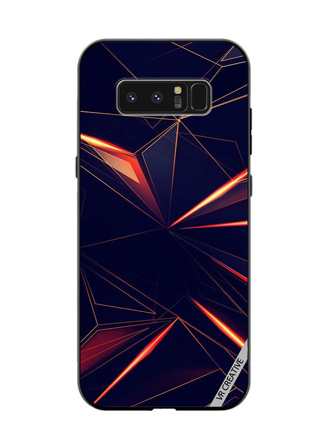 VR CREATIVE Protective Case Cover For Samsung Galaxy Note 8 Geometrical Design Multicolour - Image 1