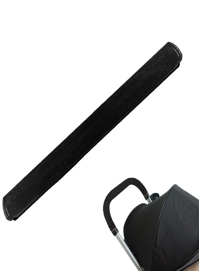Anglepingping Armrest Handle Cover, 18.7×1.37×1.37in Pushchair Protector Handlebar Sleeve Bumper Dust Proof Universal Handle Accessories Removable Fabric Pushchair Case Grip Bar Replacement Arm Covers - Image 1