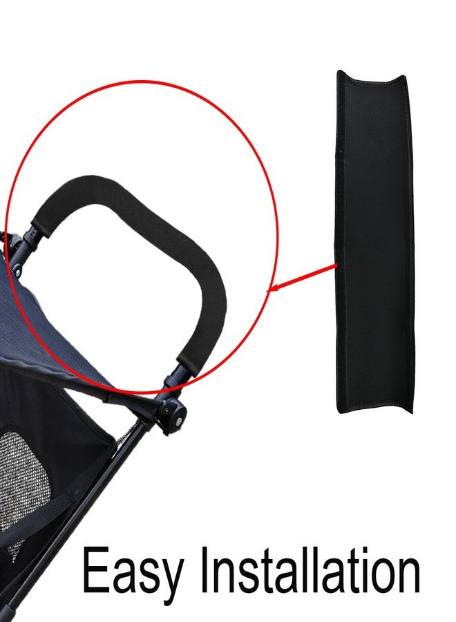 Anglepingping Armrest Handle Cover, 18.7×1.37×1.37in Pushchair Protector Handlebar Sleeve Bumper Dust Proof Universal Handle Accessories Removable Fabric Pushchair Case Grip Bar Replacement Arm Covers - Image 5