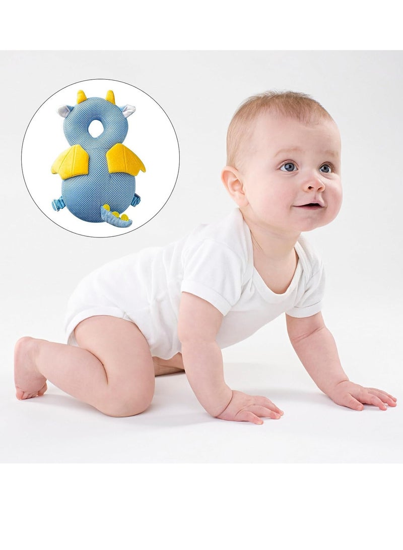 SOLARAE Toddler Head Protection Pillow Baby Head Protector Toddler Head Protector Backpack PP Cotton Filling Head Protector Anti-Fall Headrest Adjustable Child Safety Pad for Baby Walking Crawling - Image 5