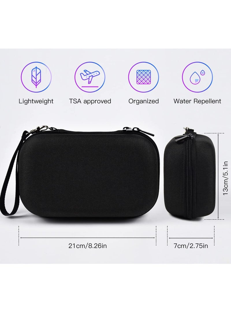 Portable 2-Pack Electronics Organizer Case for Chargers, USB Cables, Earphones and Memory Cards, Soft Storage Bag for Travel  - Image 4