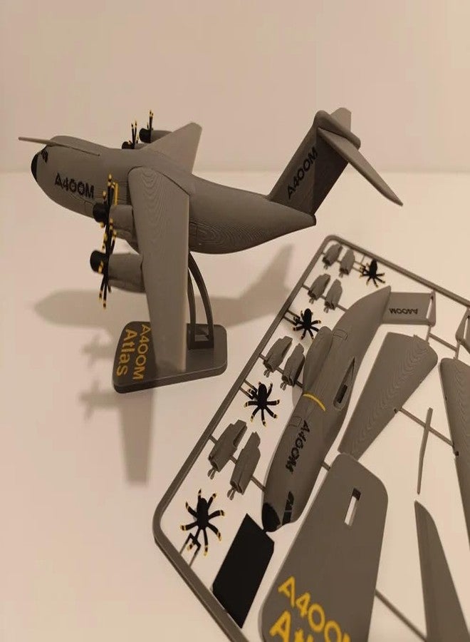 طقم نموذج طائرة النقل العسكرية إيرباص A400M أطلس بتقنية الطباعة ثلاثية الأبعاد من 3D CRAFT | نموذج هواية طيران سهل التركيب | مجسم عرض مكتبي (Model_ZA) - Image 5