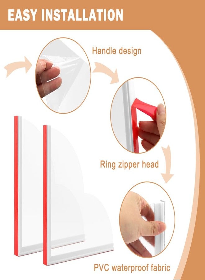 CALIDAKA 2 Pack Shower Splash Guard,Tub Splash Guard Bathtub Water Splash Guards,Silicone Base & Acrylic Tub Corner Guards,Self-Adhesive Waterproof Shower Guards to Keep Water in Shower - Image 4