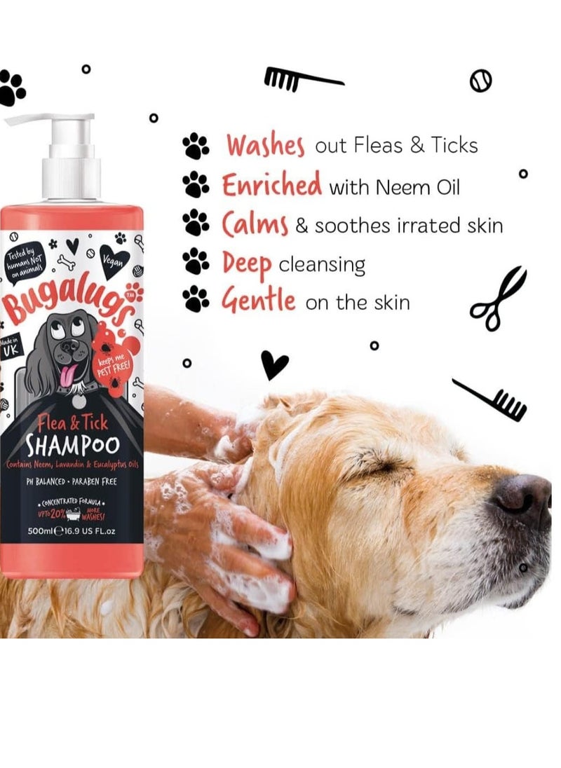 Flea and Tick Dog Shampoo 500ml (16.9 Fl Oz) - pzsku/Z9208766E83880BC13CD1Z/45/_/1714659829/68541aad-5d90-4d84-b4a6-769dc9860de0