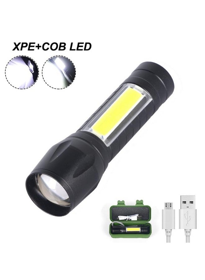 Care4 مصباح يدوي LED 4 مع مصباح LED XPE COB قابل لإعادة الشحن عبر USB - Image 3