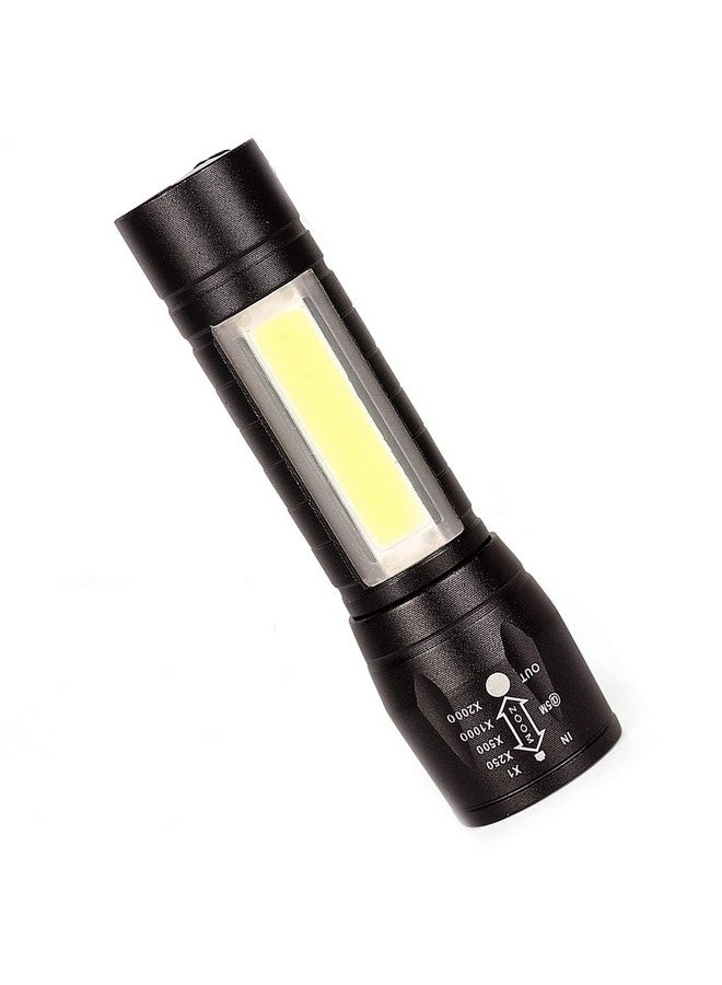 Care4 مصباح يدوي LED 4 مع مصباح LED XPE COB قابل لإعادة الشحن عبر USB - Image 1