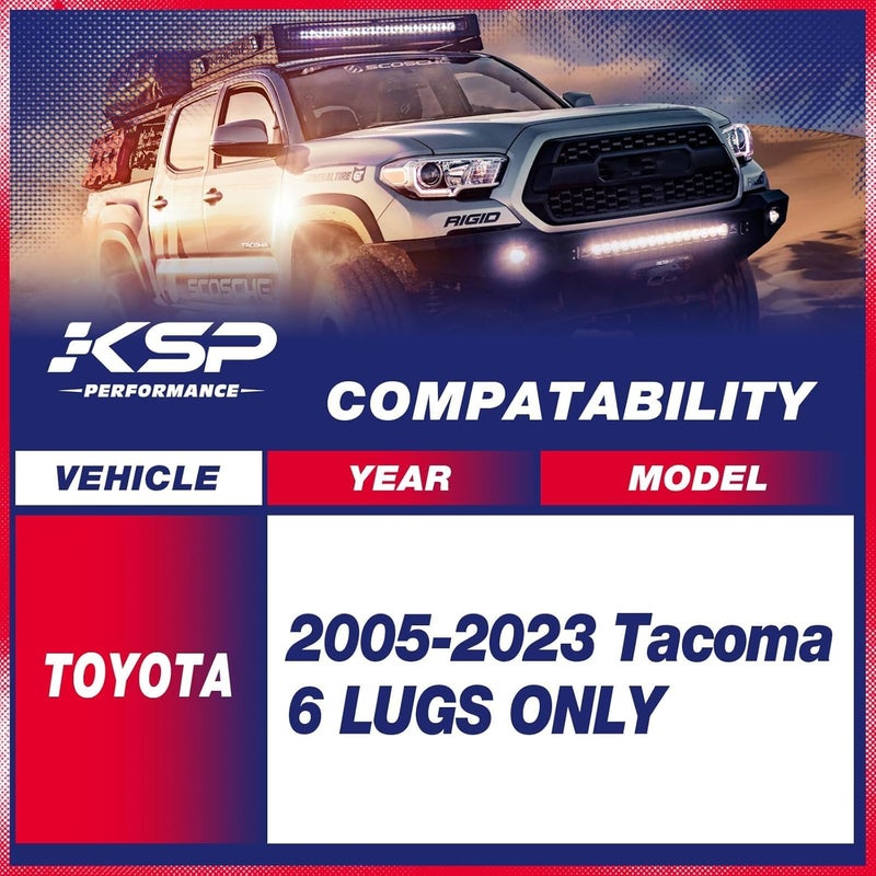 KSP PERFORMANCE KSP Tacoma Lift Kits, 3"F+2"R Full Leveling Lift Kit for Tacoma 2005-2023, Off-Road Suspension Upgrade with 3in Front Strut Spacers, 2in Rear Lift Blocks and U-Bolts - Image 2