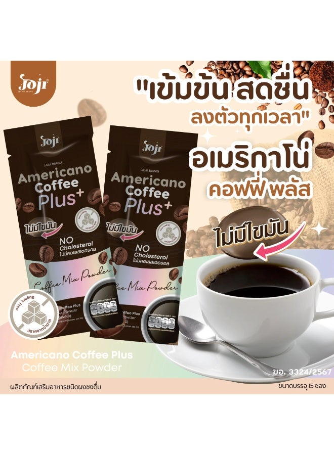 Joji Black Coffee Plus+ Instant Americano | L-Carnitine + Green Bean + White Kidney Bean | Low-Calorie Fat-Free Mix – 15 Sticks - Image 4