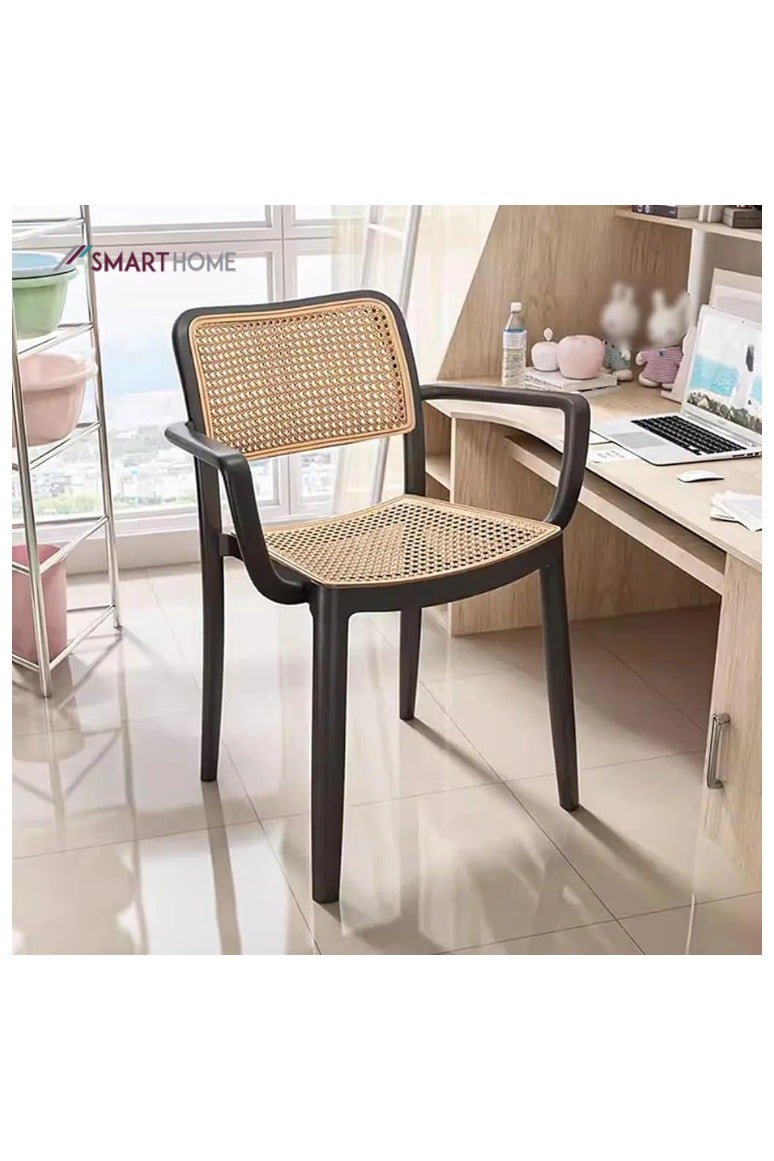 سمارت هوم كرسي مفرد من الفايبر  بتصميم عصري وأرجل قوية – مقاس 45×50×80 سم |مقعد متين للمكتب، غرفة الطعام، الكوفي شوب، الحدائق والمجالس الخارجية - Image 2