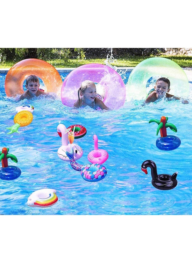 ZVEV 14 Pack Inflatable Drink Holder,Pool Drink Holder Pool Lounge Float With Cup Holder,Cup Floaties For Pool Palm Tree Drink Float for Pool Party & Kids Water Bath Fun Toys - Image 5