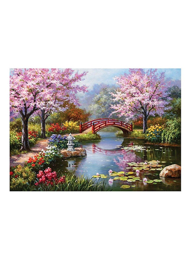 نيبمينينت مجموعة تطريز اللوحات الفنية بالألماس بنمط متقاطع 5D من سلسلة اصنعها بنفسك بتصميم جسر متعدد الألوان 45x35Ø³Ù†ØªÙŠÙ…ØªØ± - Image 1