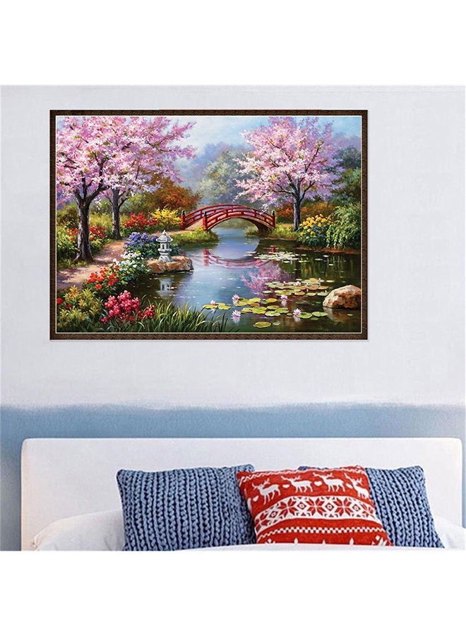 نيبمينينت مجموعة تطريز اللوحات الفنية بالألماس بنمط متقاطع 5D من سلسلة اصنعها بنفسك بتصميم جسر متعدد الألوان 45x35Ø³Ù†ØªÙŠÙ…ØªØ± - Image 2