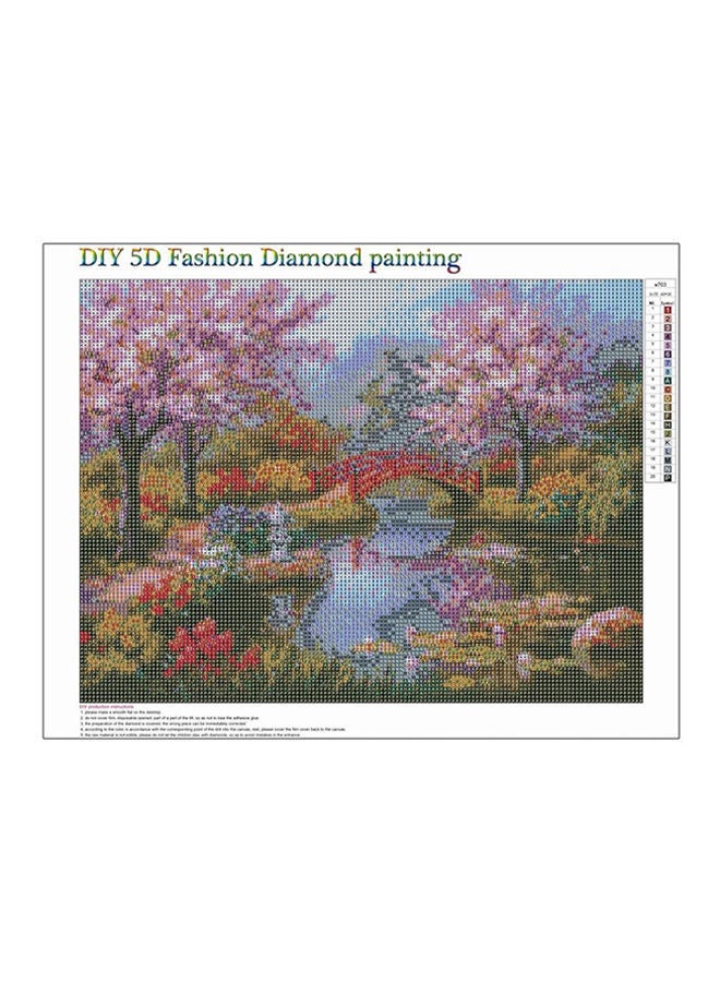 نيبمينينت مجموعة تطريز اللوحات الفنية بالألماس بنمط متقاطع 5D من سلسلة اصنعها بنفسك بتصميم جسر متعدد الألوان 45x35Ø³Ù†ØªÙŠÙ…ØªØ± - Image 5