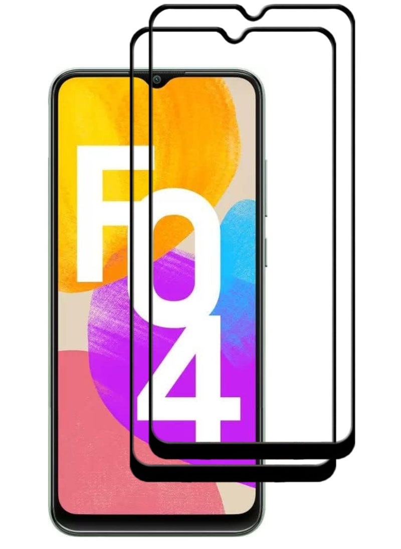 ACLIX 2 Pieces Antistatic ESD Dustproof Premium Quality High Definition Tempered Glass Screen Protector Designed For Samsung Galaxy F04 - Image 1
