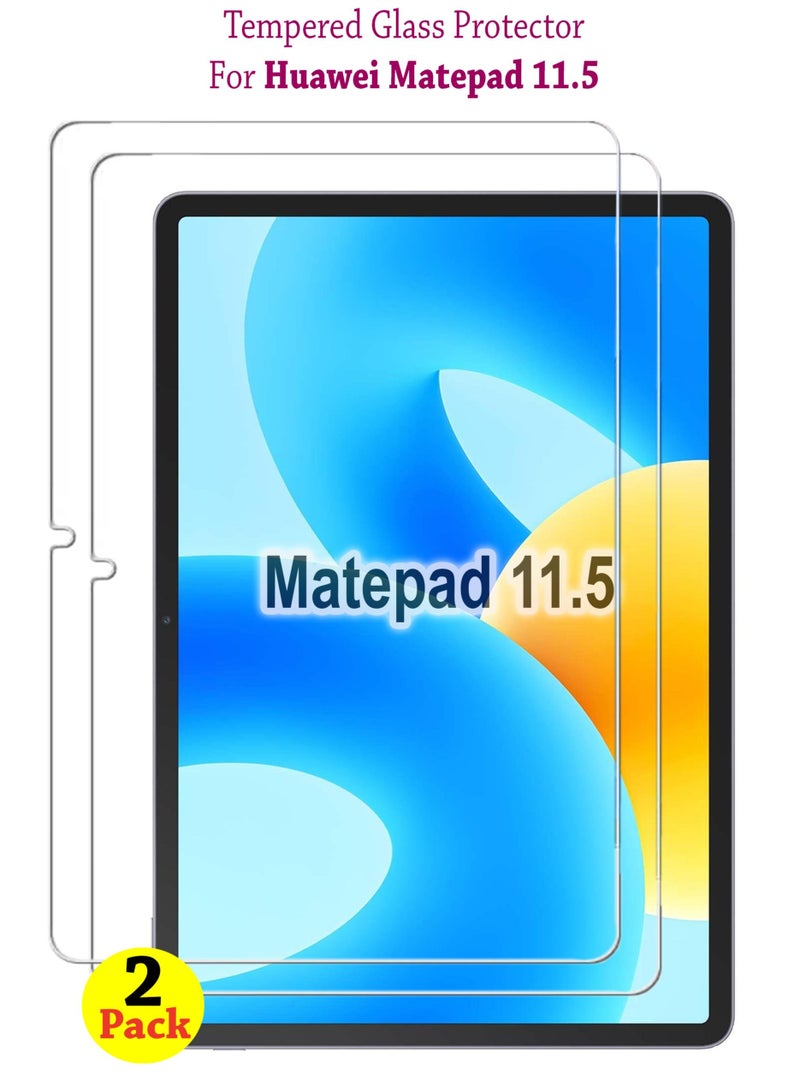 2 Pack Tempered Glass Screen Protector For Huawei Matepad 11.5 Clear - Image 1