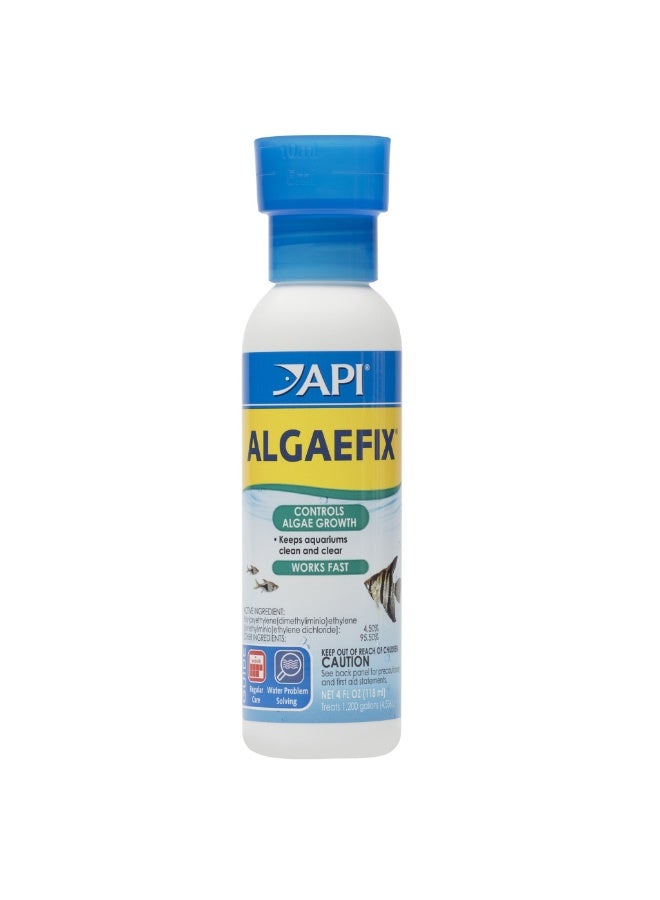 API Algaefix 4 oz Aquarium Algae Control, 118 ml Fish Tank Treatment for Green Water & Hair Algae, 1 ml per 10 Gallons, Safe for Fish & Live Plants, Freshwater - Image 4