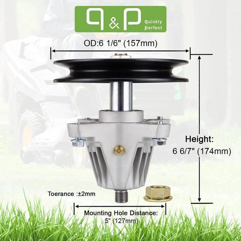 QP q&p 918-04889 Spindle Assembly Bracket Replaces 918-04889A 918-04822A 618-04822A 618-04950. Fits LTX1040 Tractor (2010 & After) 13AX90AS010 13RX90AS056 13AX90AS009 13WX90AS010 13WX90AS009 - Image 2