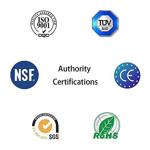 ESHIONG NSF Certified 1/4" O.D. Push to Connect Fittings for RO (Reverse Osmosis) Water Filter（with water float ball valve）19 pcs+30 feet 1/4" Water tubing. - Image 5