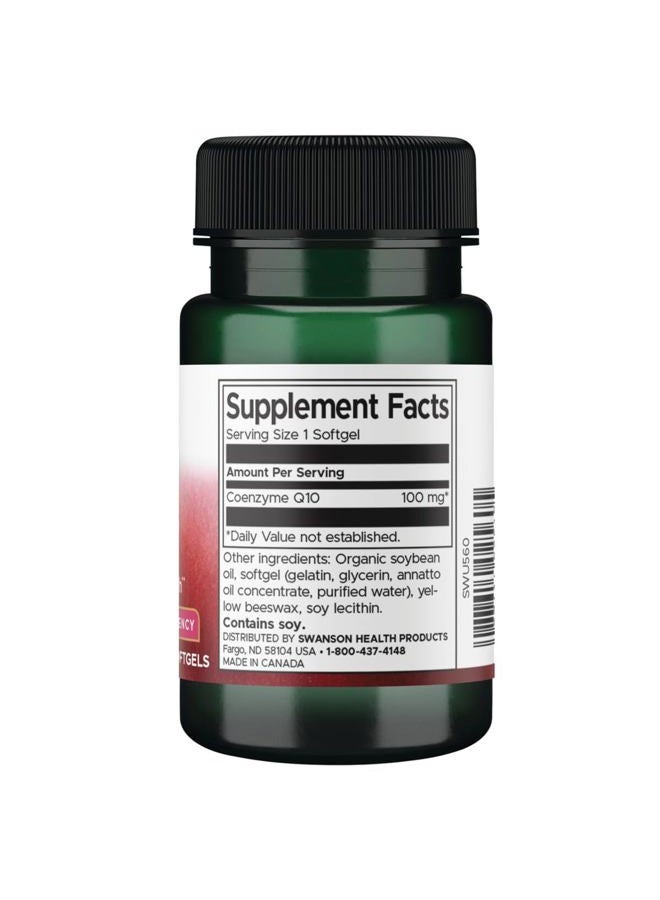SWANSON Coq10 100 100 Milligrams 50 Sgels - Image 2