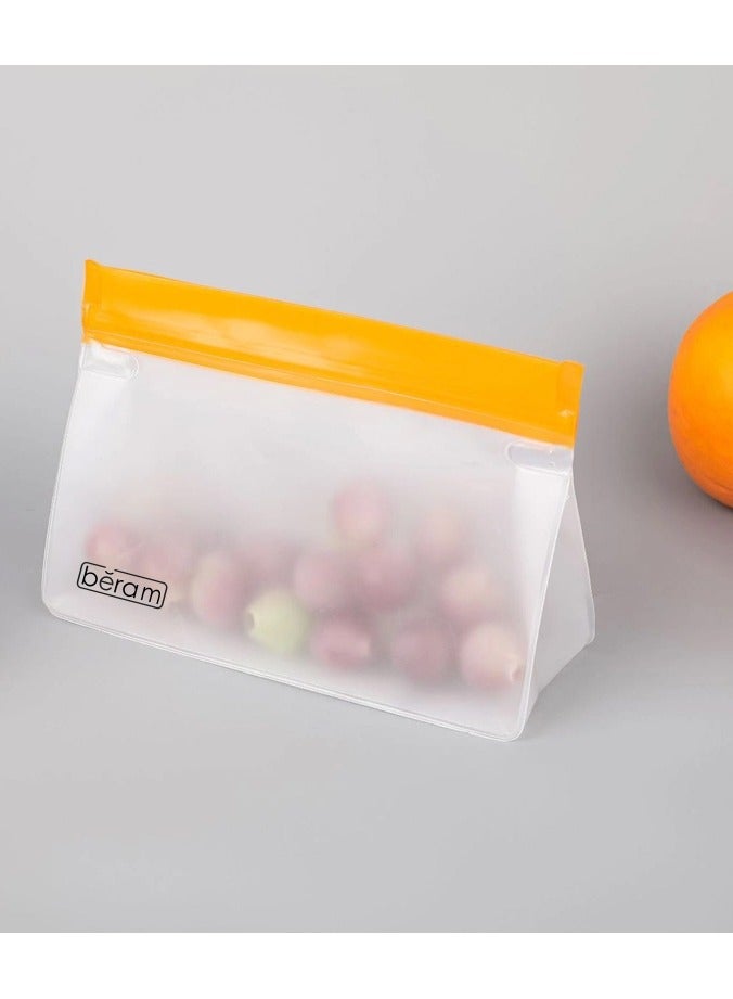 Beram Reusable Food Storage Bags, Reusable Sandwich Bags, Preserving Food Container, Peva Pouches, Food Storage Set, Cooking, Lunch, Snack, Baby Food Prep, Freezer Bags, Standing Ziplock Bags, Travel Bags - Image 5