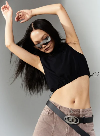 H&M Knitted Crop Top
