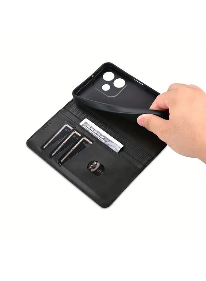 Yellow Magnetic Flip Cover Shockproof Wallet Phone Case For OPPO A5 Pro 5G Global Version With Stand - Image 5