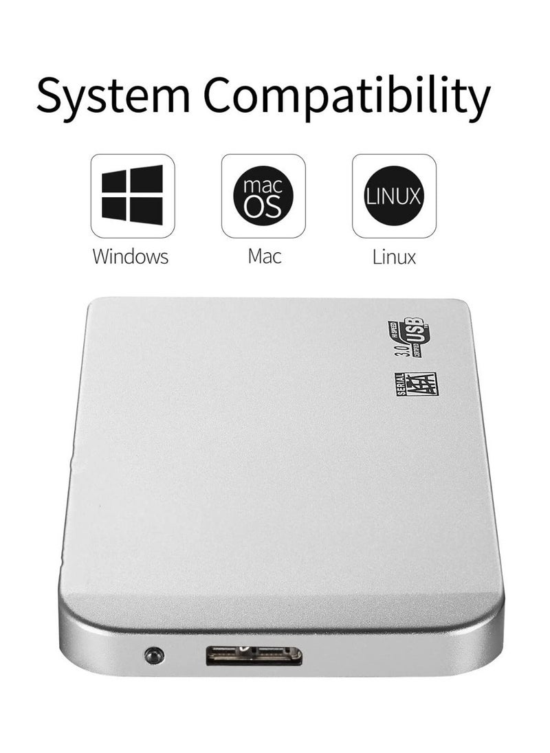 Generic - 2TB External Hard Drive - Portable USB 3.0 Ultra Slim Portable External Hard Drive 5Gbps - External Hard Drive for PC, Laptop (Not the Game Drive) - Image 1