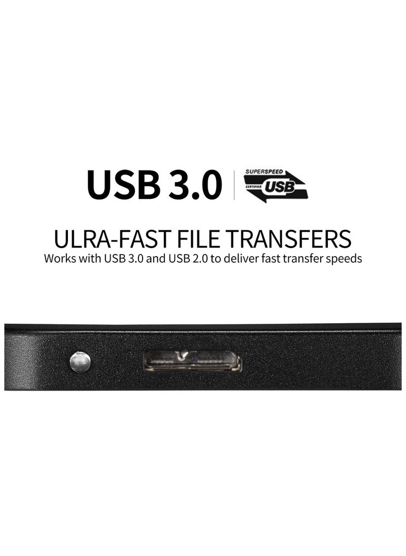 Generic - 2TB External Hard Drive - Portable USB 3.0 Ultra Slim Portable External Hard Drive 5Gbps - External Hard Drive for PC, Laptop (Not the Game Drive) - Image 1