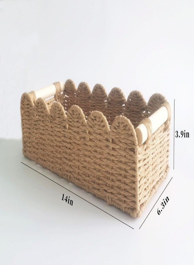 VANWYCHEN Toilet Paper Storage Basket for the Top of the Toilet Tank - A Decorative and Functional Organizer Toilet Basket Tank Topper, Ideal for Bathrooms, Living Rooms, or Bedroom Countertops - Image 4