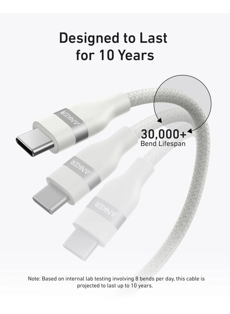 Anker USB-C to USB-C Cable 6ft 240W - White | A82E2H22 - Image 4