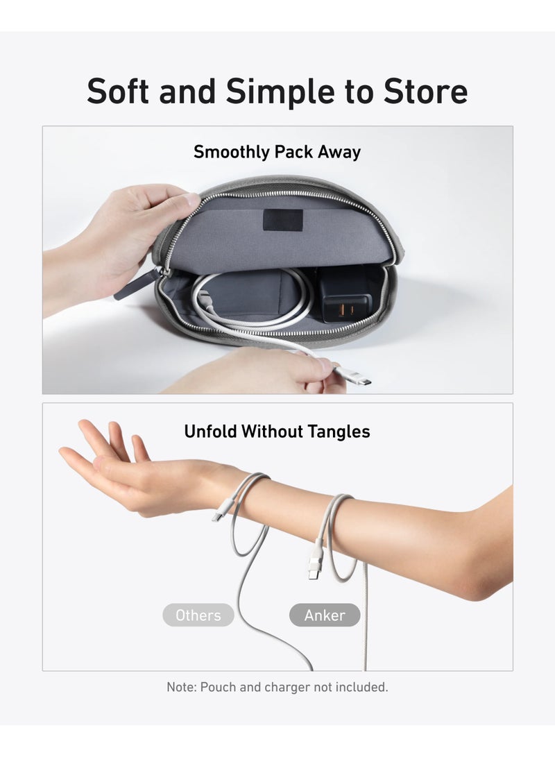 Anker USB-C to USB-C Cable 6ft 240W - White | A82E2H22 - Image 3