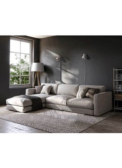 Swedish Wood and Linen L-Shape Sofa and Metal and MDF Wood Coffee Table Set 2 Pieces - Multi Color - pzsku/Z92096B64DF2D5C5294C0Z/45/_/1739275284/eab4ff32-f3cd-4b80-8eea-4206d77ae533