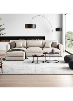 Swedish Wood and Linen L-Shape Sofa and Metal and MDF Wood Coffee Table Set 2 Pieces - Multi Color - pzsku/Z92096B64DF2D5C5294C0Z/45/_/1739275285/5fd2c761-84ec-4ac3-ab8c-714e0462b9dd