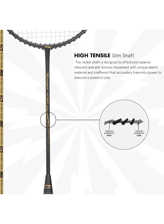 لي-نينج مضرب تنس الريشة كربون فايبر ويند لايت ستيلث  جرام مشدود