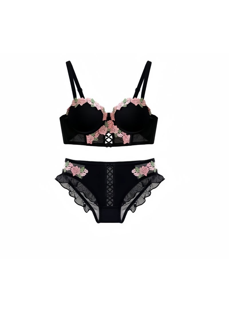 KUYING New Comfortable Skin Friendly And Breathable Lingerie Set Set Of 2  - Image 3