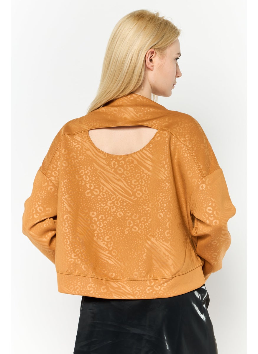 PUMA Women Sportswear Fit Outdoors Sweatshirt, Brown  - Image 3