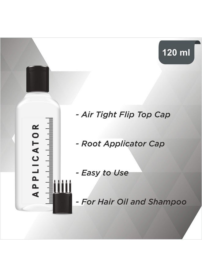 Chariot New York Hair Root Applicator Bottle With Comb Cap For Applying Hair Oil Shampoo And Medicines Pack Of 2  - Image 4