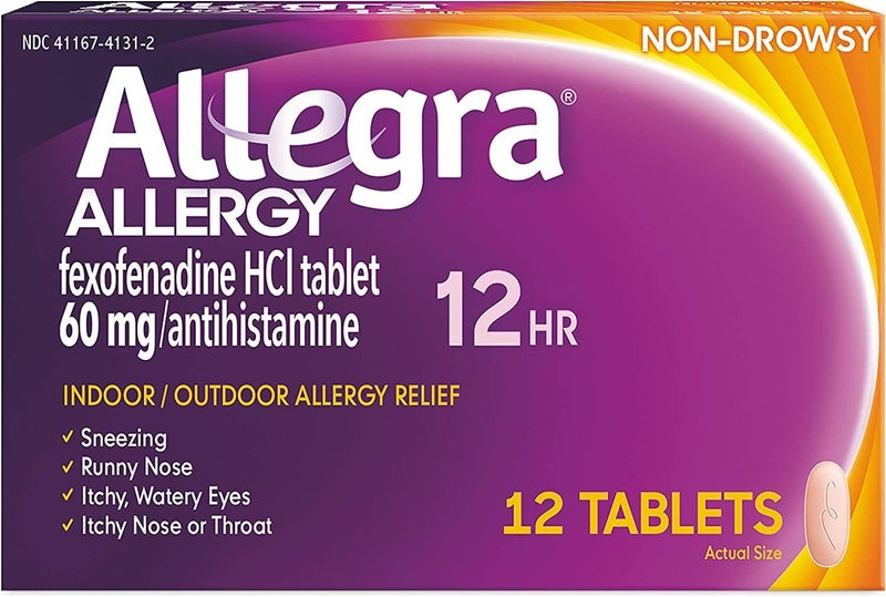 Allegra أقراص أليغرا للحساسية 12 ساعة 12 حبة عبوة من 6 - Image 1