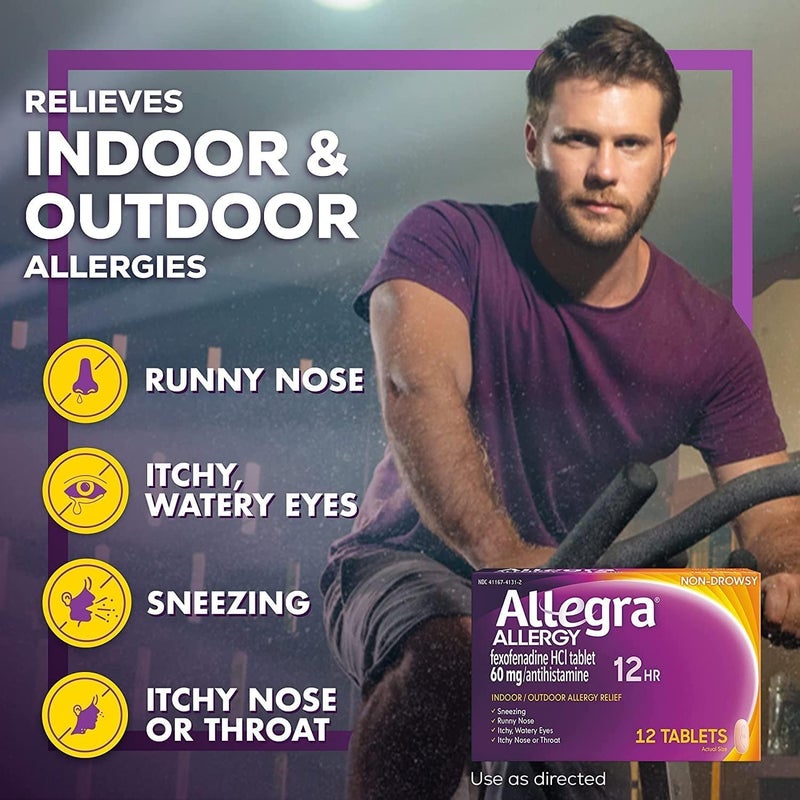 Allegra أقراص أليغرا للحساسية 12 ساعة 12 حبة عبوة من 6 - Image 2