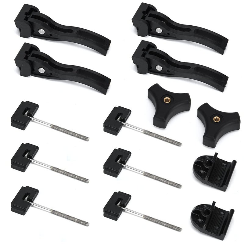 PQY Truck Tonneau Cover Replacement Installation Accessory for Hard Trifold Tonneau Cover Include Rear Clamp Front Clamp TBolts