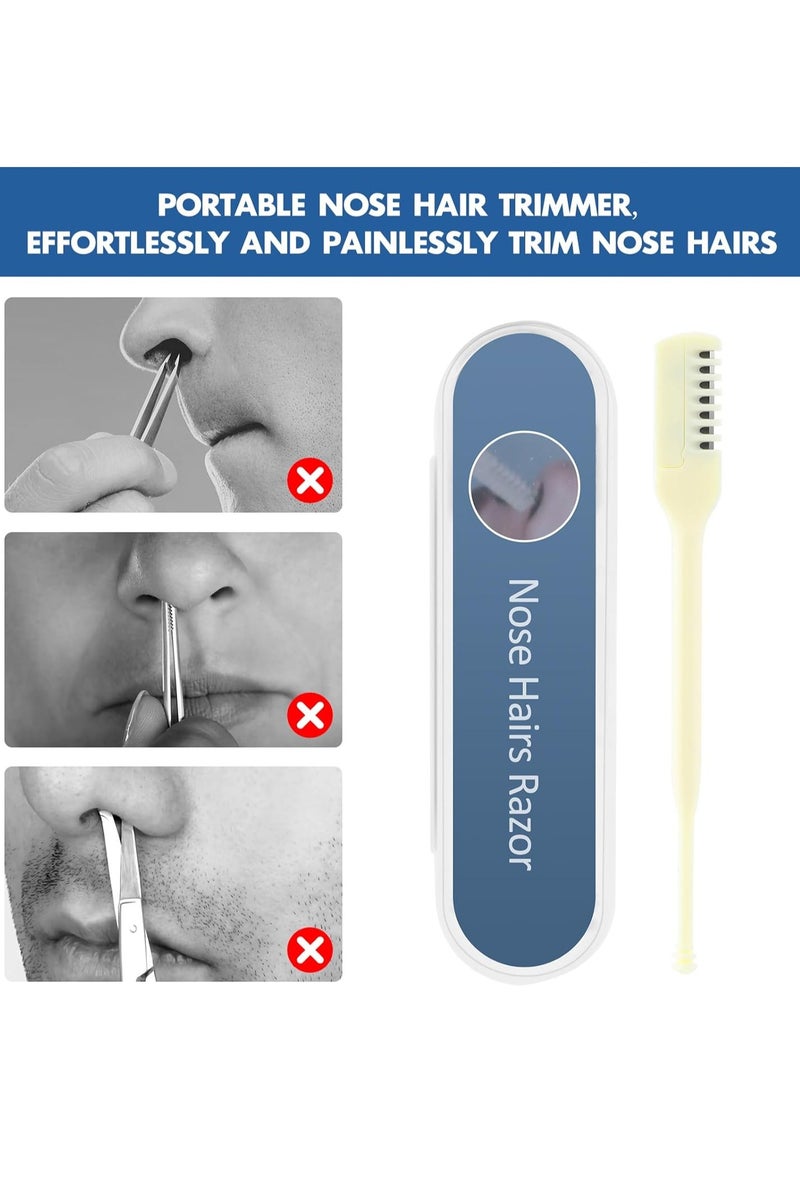 آي هوم شوب 2 في 1 ماكينة قص شعر الأنف، 2024 أداة تشذيب شعر الأنف المحمولة الجديدة، أداة تشذيب شعر الأنف الدوارة 360 درجة للنساء، أداة مطورة لإزالة شعر الأنف، أداة تشذيب شعر الأنف اليدوية للرجال - Image 2