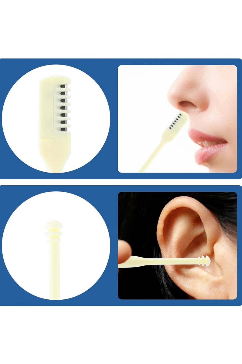 آي هوم شوب 2 في 1 ماكينة قص شعر الأنف، 2024 أداة تشذيب شعر الأنف المحمولة الجديدة، أداة تشذيب شعر الأنف الدوارة 360 درجة للنساء، أداة مطورة لإزالة شعر الأنف، أداة تشذيب شعر الأنف اليدوية للرجال - Image 3