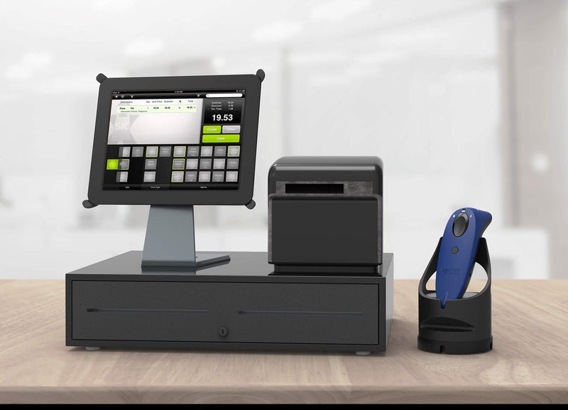 Socket Mobile ماسح الباركود العالمي SOCKET S740، قاعدة زرقاء وسوداء - Image 4