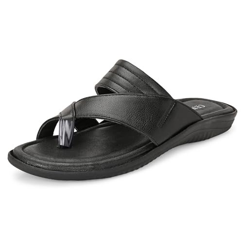 Centrino Sandal for Men | Enhanced Grip Insole for Superior Stability | Modern & Stylish Design with Adjustable Straps | Lightweight & Comfortable Footwear for All-Day Wear 9771_BLACK_7 UK - Image 1